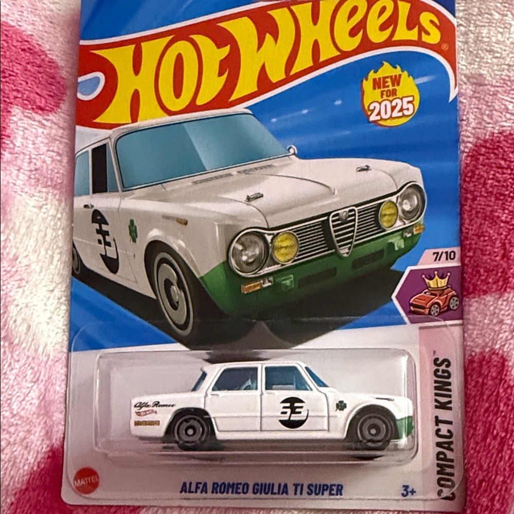 Hot Wheels White Alfa Romeo Giulia TI Super Toy Car